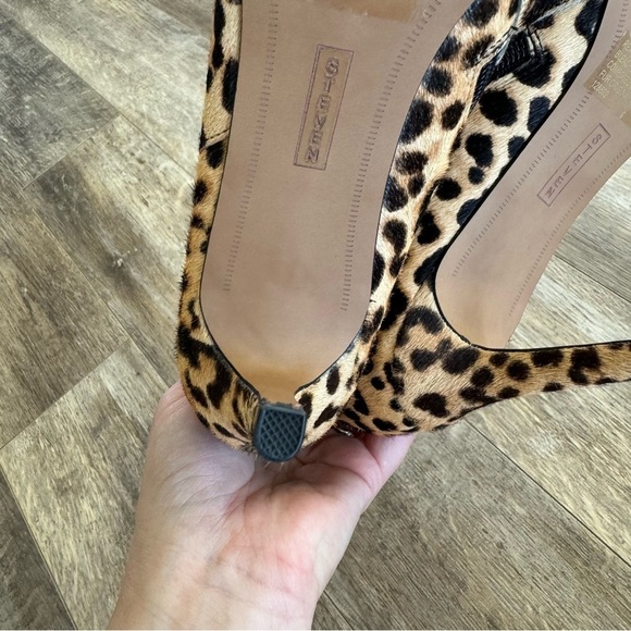 NWOT! STEVEN by Steve Madden LEILA-L Pointy Toe Leopard Boots - Real Fur - Picture 8 of 13